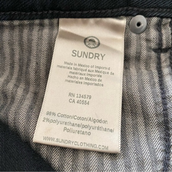 Anthropologie Sundry Stars Love Stitching Ultra High-Rise Straight Jeans - Picture 8 of 8